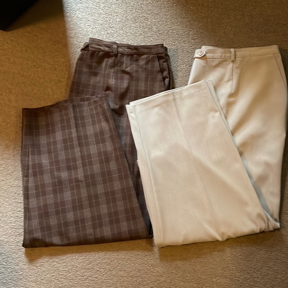 2 pair of Sag Harbor Woman size 24 pants. EUC